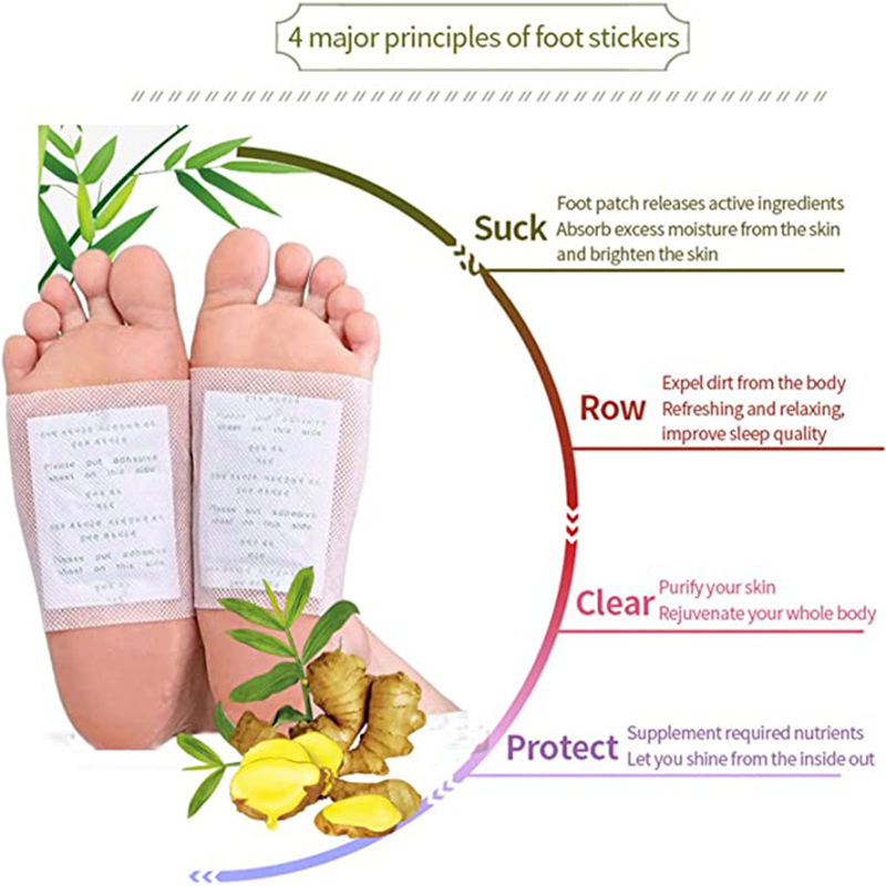 Detox Foot Patch - 10pc Detox Foot Patch Anti-Swelling Ginger