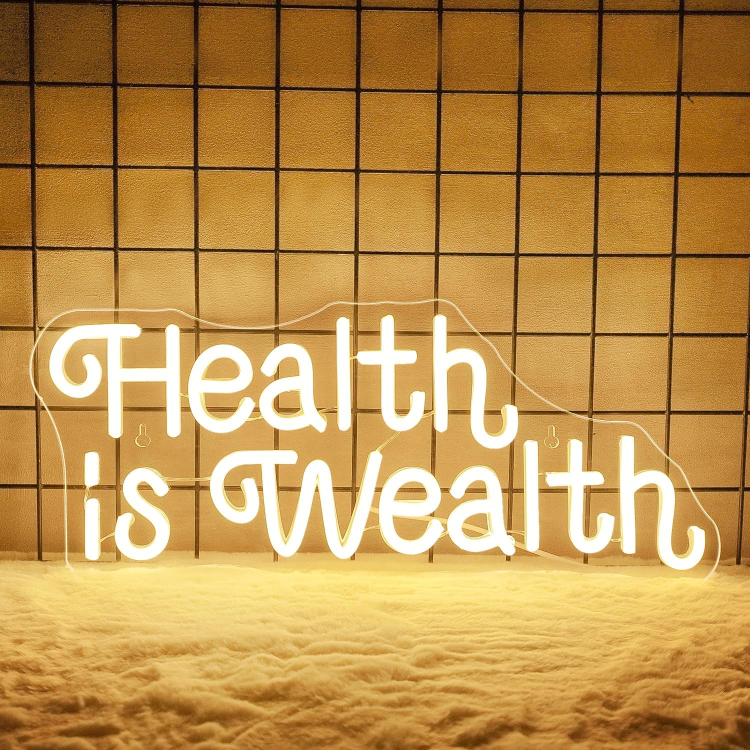 Health is Wealth Neon Sign USB - огляд і ціна Health Wellness Yoga