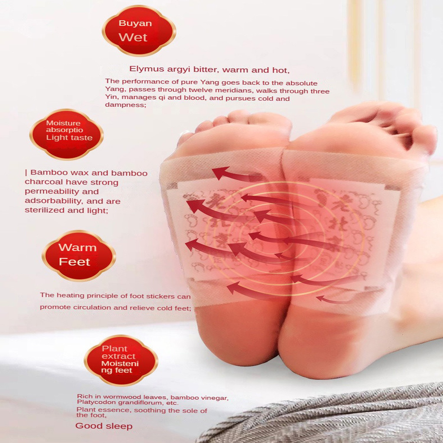 50pcs Pads+50pcs Detox Foot Pa - огляд і ціна Detox Foot Patch