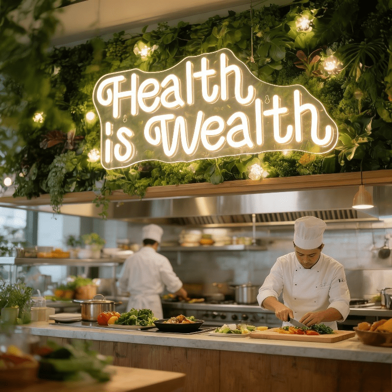 Health is Wealth Neon Sign LED - огляд і ціна Health Wellness Yoga